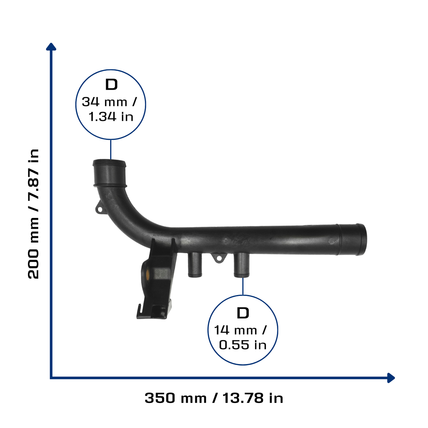 Tubo de Calefacción CHEVROLET CHEVY L4 1.6L 1997-2013